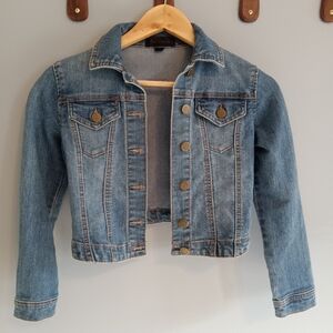 Fire Los Angeles Cropped Denim Jean Jacket Girls Size 10